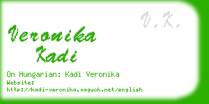 veronika kadi business card